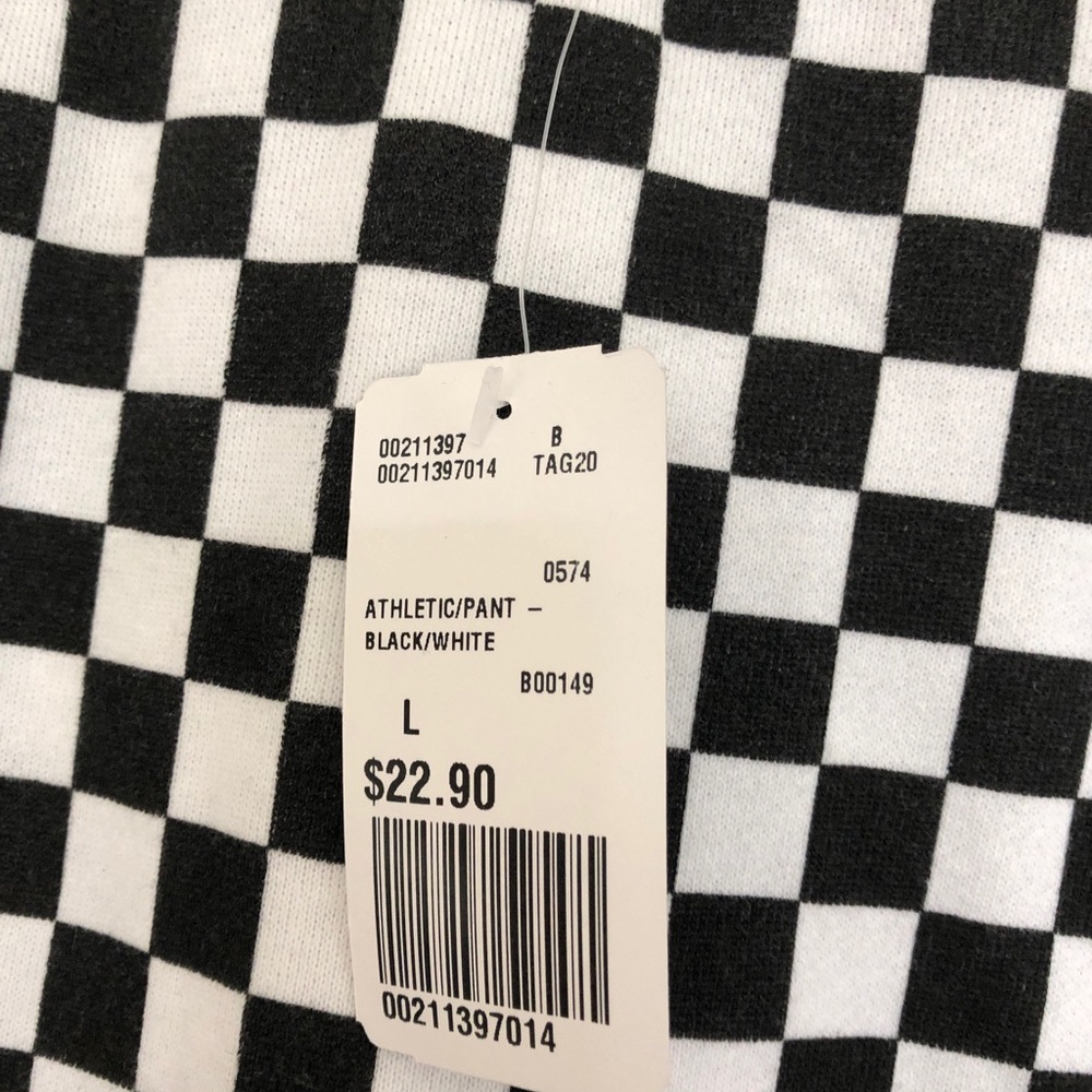 Checkered joggers